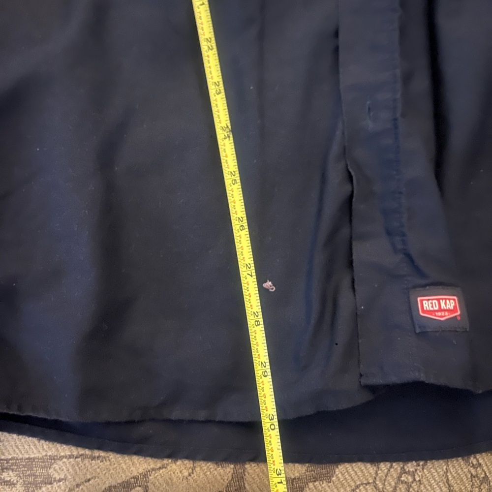 Large Men's Blue and Yellow Reflective Shirt - Picture 8 of 8